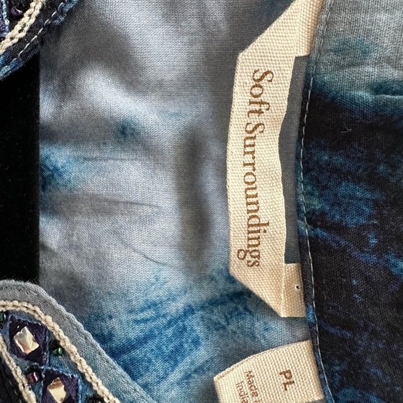 Soft Surroundings Blue Tie-Dye Maxi Dress - Picture 5 of 6